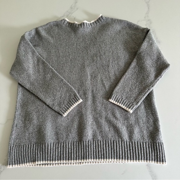 J. Jill Sweater Womens Large Petit Snowflake Chunky Knit - Picture 7 of 7